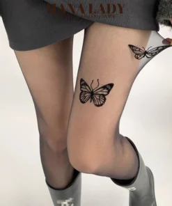 Quần Tất Mỏng Họa Tiết Bướm - Quần Vớ Da Cho Nữ Phong Cách Cá Tính TV048 10