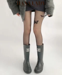 Quần Tất Mỏng Họa Tiết Bướm - Quần Vớ Da Cho Nữ Phong Cách Cá Tính TV048 9