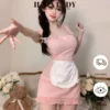 Đồ Ngủ Cosplay Hầu Gái Sexy - Bộ Ngủ Nàng Hầu Kèm Tạp Dề Dễ Thương Kèm Lọt Khe CP322 2
