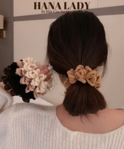 Dây Buộc Tóc Lông Nhung - Cột Tóc Scrunchies Vải Lông Mềm Phong Cách Hàn Quốc PKT056 13