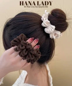 Dây Buộc Tóc Lông Nhung - Cột Tóc Scrunchies Vải Lông Mềm Phong Cách Hàn Quốc PKT056 12