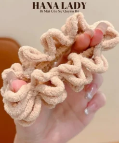 Dây Buộc Tóc Lông Nhung - Cột Tóc Scrunchies Vải Lông Mềm Phong Cách Hàn Quốc PKT056 11