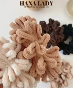 Dây Buộc Tóc Lông Nhung - Cột Tóc Scrunchies Vải Lông Mềm Phong Cách Hàn Quốc PKT056 10