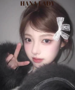 Kẹp Tóc - Kẹp Mái Nơ Ren Trắng Tiểu Thư Lolita Ngọt Ngào PKT057 9