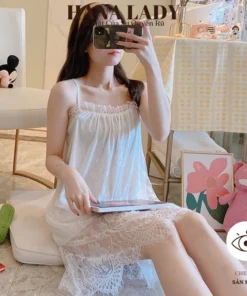 Váy Ngủ Nữ Sexy - Đầm Ngủ Babydol Dễ Thương Ren 2 Lớp Cao Cấp VN312 10