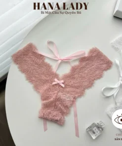 Quần Lót Ren Nữ - Quần Lọt Khe Ren Chứ Y Mềm Mại Cột Dây Nơ Quyến Rũ LK158 11