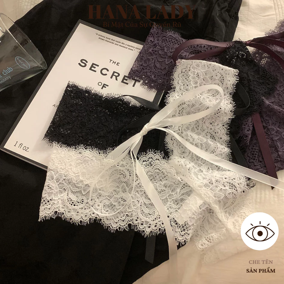 Quần Lót Ren Nữ - Quần Lọt Khe Ren Chứ Y Mềm Mại Cột Dây Nơ Quyến Rũ LK158 14