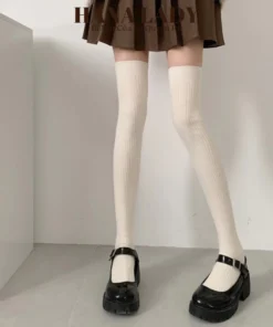 Tất Đùi Nữ - Tất Vớ Dài Thu Đông Cotton Dệt Kim Dày Dặn GIữ Nhiêt TV052 13