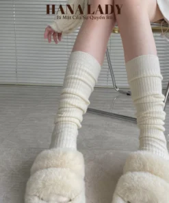 Tất Đùi Nữ - Tất Vớ Dài Thu Đông Cotton Dệt Kim Dày Dặn GIữ Nhiêt TV052 12