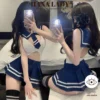 Đồ Ngủ Cosplay Sexy - Set Bodysuit Hở Đáy Kèm Váy Cosplay Nữ Sinh Thủy Thủ Gợi Cảm CP324 1