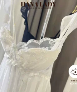 Váy Ngủ Ren Sexy - Đầm Ngủ Voan Xòe Tiểu Thư Xẻ Tà Quyến Rũ VN610 10