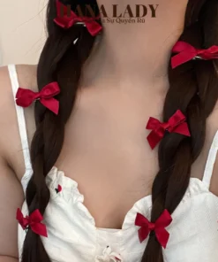 Set 5 Kẹp Tóc Nơ Mini Ruy Băng Dễ Thương Nhiều Màu PKT060 16