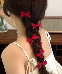 Set 5 Kẹp Tóc Nơ Mini Ruy Băng Dễ Thương Nhiều Màu PKT060 15