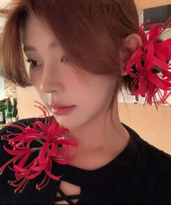 Kẹp Tóc Hoa Bỉ Ngạn, Phụ Kiện Tóc Phong Cách Trung Hoa PKT068 12