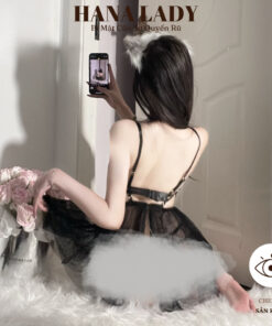 Váy Ngủ Ren Nữ Sexy - Đầm Ngủ Xòe Xuyên Thấu Ren Hoa Nổi Quyến Rũ VN241 8