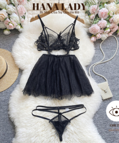 Váy Ngủ Ren Nữ Sexy - Đầm Ngủ Xòe Xuyên Thấu Ren Hoa Nổi Quyến Rũ VN241 9