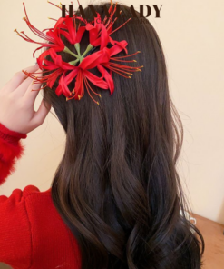 Kẹp Tóc Hoa Bỉ Ngạn, Phụ Kiện Tóc Phong Cách Trung Hoa PKT068 10