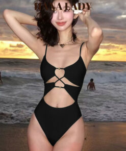 Bikini 1 Mảnh Sexy - Đồ Bơi Liền Thân Đan Dây Khoét Eo Gợi Cảm Sang Chảnh BN163 14