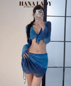 Bikini Nữ Sexy - Set Đồ Tắm 4 Món Thiết Kế Màu Loang Sang Chảnh BN161 13