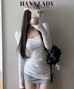 Áo Thun Dài Tay - Áo Thun Giấy Mỏng Cổ Thuyền Dàng Dài Mùa Hè VN626 11