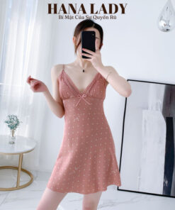 Váy Ngủ 2 Dây Mặc Nhà - Đầm Ngủ Lụa Mềm Cao Cấp Cổ Phối Ren Nhẹ Nhàng Nữ Tính 11