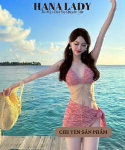 Bikini Đi Biển - Set Đồ Tắm Kèm Váy Choàng Sexy Phối Dây Xích Ngọc BN162 11