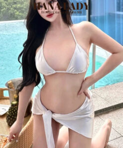 Bikini 3 Mảnh Sexy - Set Đồ Tắm Cột Dây Kèm Khăn Voan Choàng Sang Chảnh BN160 13