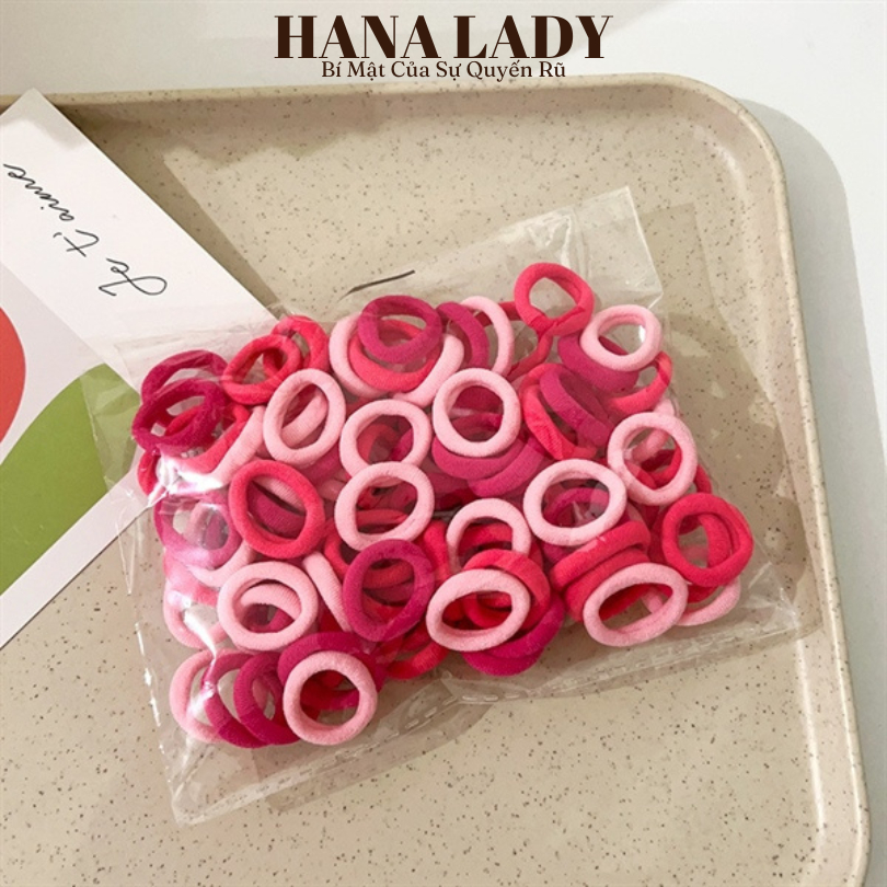 Set 200 Dây Thun Cột Tóc Mini Siêu Dai - Thun Buộc Tóc, Tết Tóc Cho Nữ PKT069 13