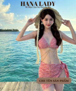 Bikini Đi Biển - Set Đồ Tắm Kèm Váy Choàng Sexy Phối Dây Xích Ngọc BN162 10