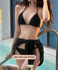 Bikini 3 Mảnh Sexy - Set Đồ Tắm Cột Dây Kèm Khăn Voan Choàng Sang Chảnh BN160 12