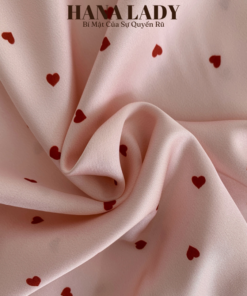 Váy Ngủ Lụa Phối Ren Quyến Rũ Đính Nơ Họa Tiết Trái Tim Dễ Thương VN630 12