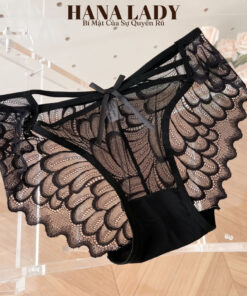 Quần Lót Nữ - Quần Chip Ren Nổi Xuyên Thấu Viền Bèo Đính Nơ Sexy Quyến Rũ LK161 17