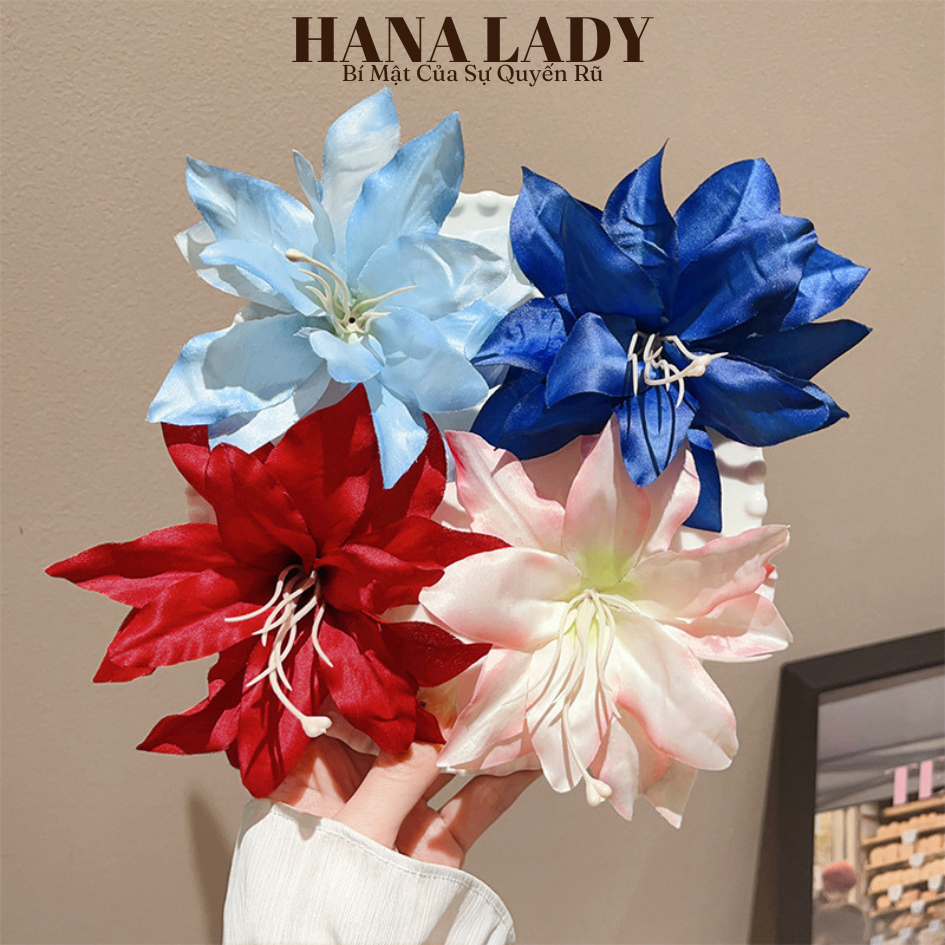 Phụ Kiện Tóc Cho Nữ - Kẹp Tóc Hoa Lily Xinh Xắn Đi Biển Mùa Hè PKT070 14