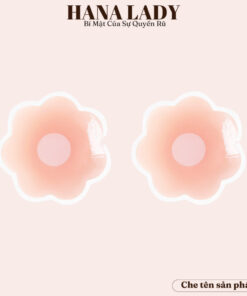 Miếng dán ngực, hộp 10 miếng dán ti silicon hình hoa thông hơi cao cấp DT016 8