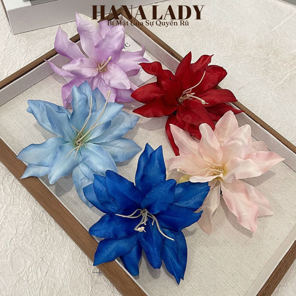 Phụ Kiện Tóc Cho Nữ - Kẹp Tóc Hoa Lily Xinh Xắn Đi Biển Mùa Hè PKT070 15