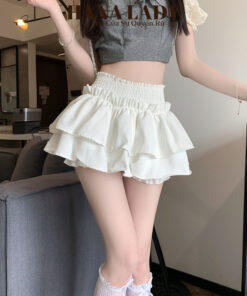 Chân Váy Xòe 2 Tầng Tôn Dáng - Chân Váy Ngắn Lưng Chun Có Quần Bí Bảo Hộ Hot Hit CV02 11