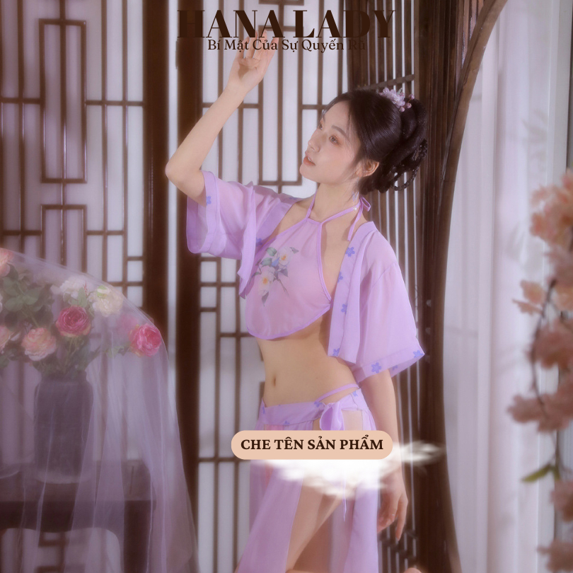 Đồ ngủ cosplay yếm xẻ tà quyến rũ, đầm ngủ cổ trang sexy mặc được nhiều kiểu CP295 5 Đồ ngủ cosplay yếm xẻ tà quyến rũ, đầm ngủ cổ trang sexy mặc được nhiều kiểu CP295 8