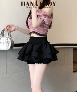 Chân Váy Xòe 2 Tầng Tôn Dáng - Chân Váy Ngắn Lưng Chun Có Quần Bí Bảo Hộ Hot Hit CV02 10