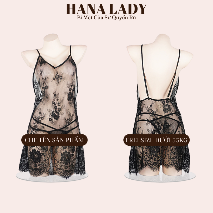 Váy ngủ xuyên thấu siêu mỏng ren 2 dây kèm quần lọt khe quyến rũ khiêu gợi VN257 8 Váy ngủ xuyên thấu siêu mỏng ren 2 dây kèm quần lọt khe quyến rũ khiêu gợi VN257 14