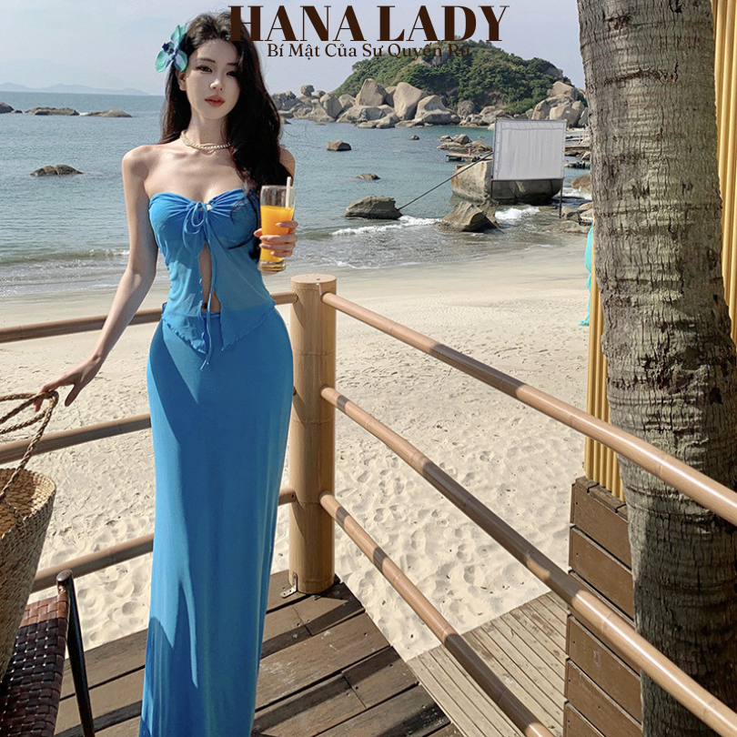 Set Áo Váy Voan Đi Biển - Váy Voan Đi Biển Nàng Thơ Hot Trend Mùa Hè BN173 14