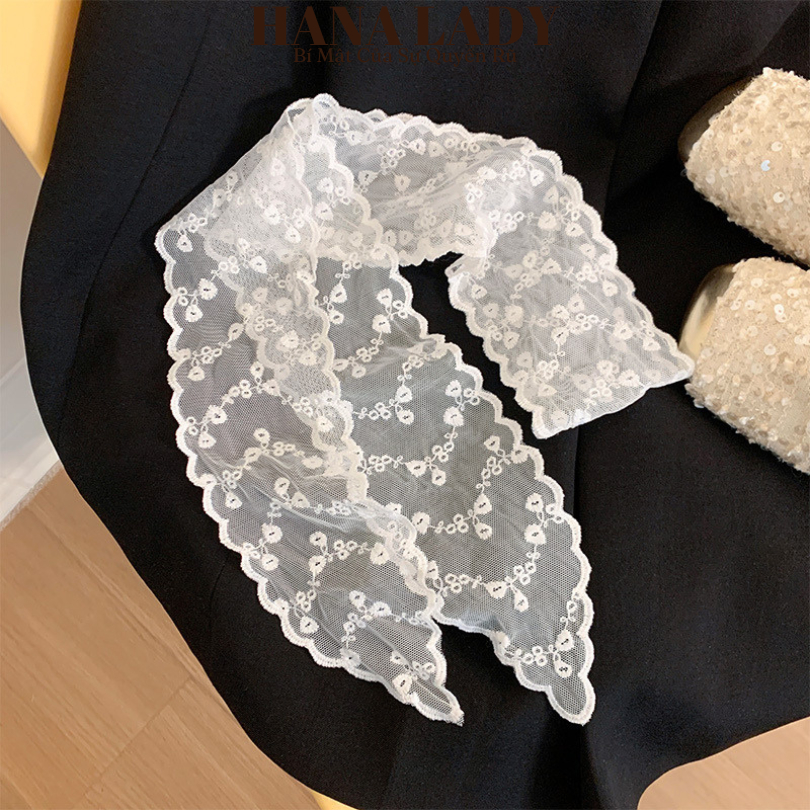 Khăn Ren Thêu Dài - Dây Thắt Lưng, Phụ Kiện Tóc Đa Năng Phù Hợp Nhiều Phong Cách PKT071, PKT072 20