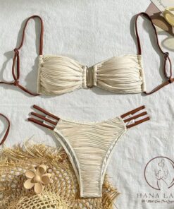 Bikini 2 Mảnh Gợi Cảm - Đồ Tắm, Đồ Bơi, Đi Biển Thun Gân Dây Có Mút BN177 7