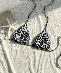 Áo Bikini Tách Lẻ - Áo Bra Tắm Dây Mảnh Da Beo Gợi Cảm Kèm Mút Tháo Rời BN178 15