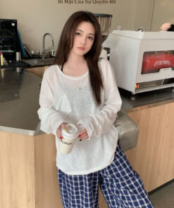 Áo Thun Giấy Túi Rách Form Rộng Trễ Vai - Áo Thun Mỏng Mùa Hè Mặc Nhiều Kiểu VN647 12