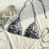 Áo Bikini Tách Lẻ - Áo Bra Tắm Dây Mảnh Da Beo Gợi Cảm Kèm Mút Tháo Rời BN178 1