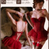 Váy Ngủ Corset Ren Sexy - Đầm Ngủ 2 Dây Gợi Cảm Có Gọng Mút Kèm Đai Kẹp Tất VN653 2