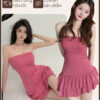 Đầm Ống Xòe 2 Tầng - Váy Thun Ôm Body Cúp Ngực Dáng Ngắn Nhún Eo Tôn Dáng Quyến Rũ VN655 1 Đầm Ống Xòe 2 Tầng - Váy Thun Ôm Body Cúp Ngực Dáng Ngắn Nhún Eo Tôn Dáng Quyến Rũ VN655 1