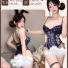 Đồ Ngủ Bodysuit Sexy Kèm Tất - Đồ Lót Liền Thân Có Gọng Phối Ren Đan Dây Quyến Rũ VN658 1
