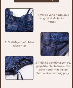 Đồ Ngủ Bodysuit Sexy Kèm Tất - Đồ Lót Liền Thân Có Gọng Phối Ren Đan Dây Quyến Rũ VN658 5 Đồ Ngủ Bodysuit Sexy Kèm Tất - Đồ Lót Liền Thân Có Gọng Phối Ren Đan Dây Quyến Rũ VN658 10