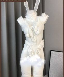 Đồ Ngủ Cosplay Nàng Thỏ Sexy - Bodysuit Ren Xuyên Thấu Hóa Trang Quyến Rũ Kèm Phụ Kiện CP330 8